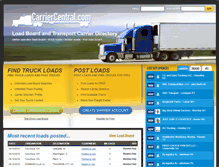 Tablet Screenshot of carriercentral.com